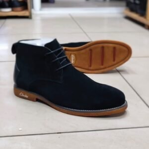Stealth leather Clarks  Suede Boot